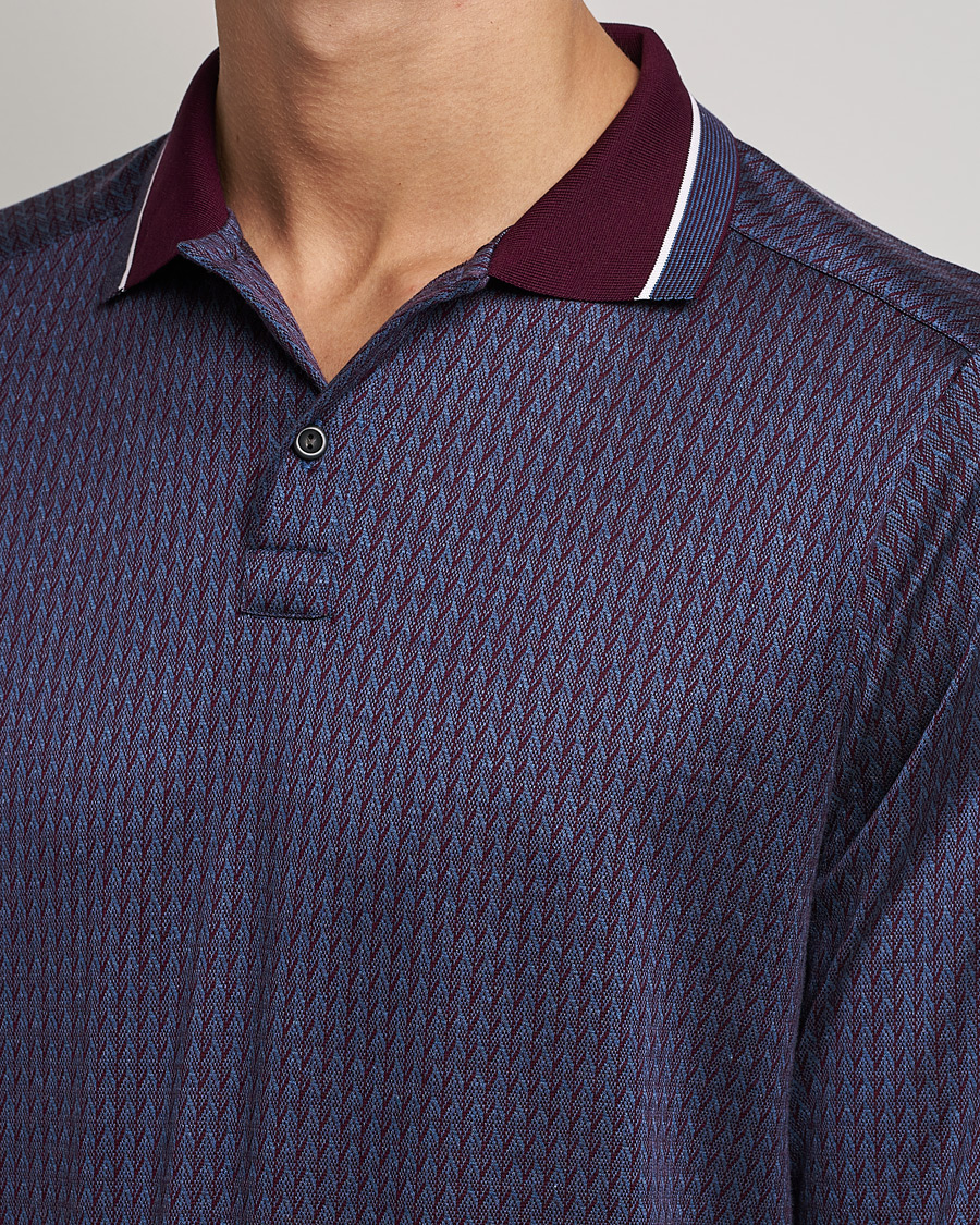 Herren | Pullover | Eton | Jacuard Polo Shirt Red
