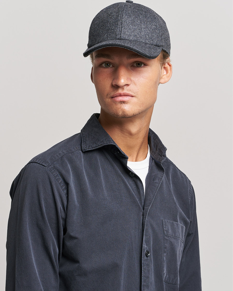 Herren | Eton Wool Baseboll Cap Grey | Eton | Wool Baseboll Cap Grey