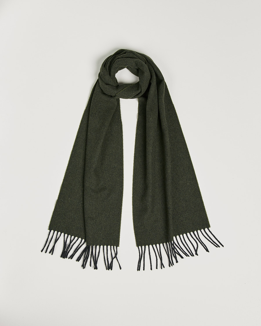 Herren | Eton Wool Scarf Olive | Eton | Wool Scarf Olive