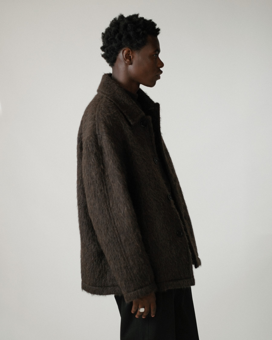 Herren | Jacken | Filippa K | Seattle Hairy Coat Dark Brown