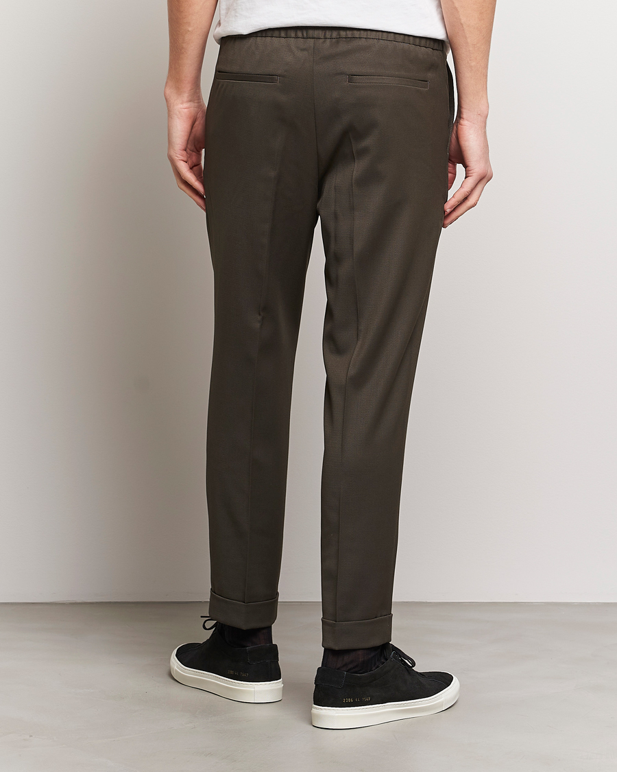Herren | Hosen | Filippa K | Terry Wool Trousers Dark Forest Green