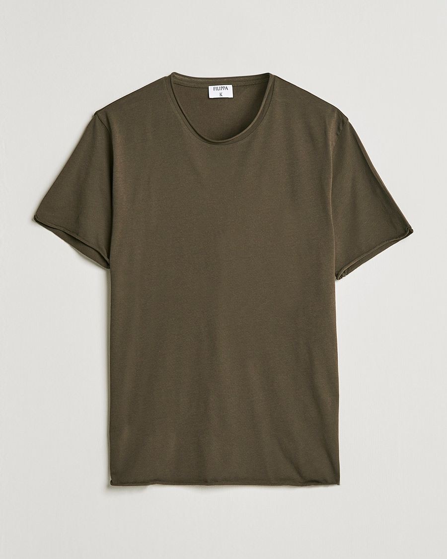 Herren | Filippa K | Filippa K | Roll Neck T-Shirt Dark Forest Green
