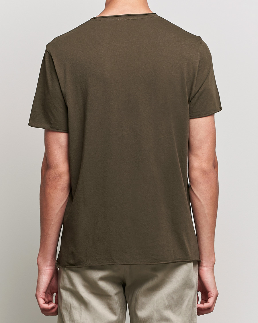 Herren | T-Shirts | Filippa K | Roll Neck T-Shirt Dark Forest Green
