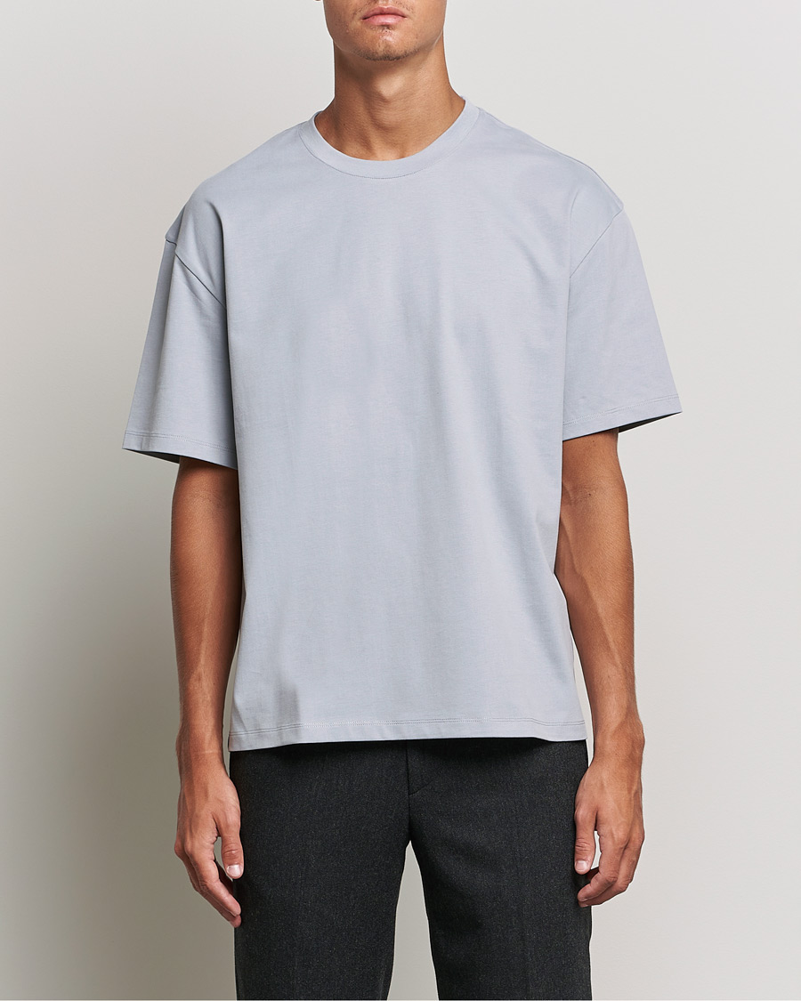 Herren |  | Filippa K | Brushed Cotton Tee Fog Blue