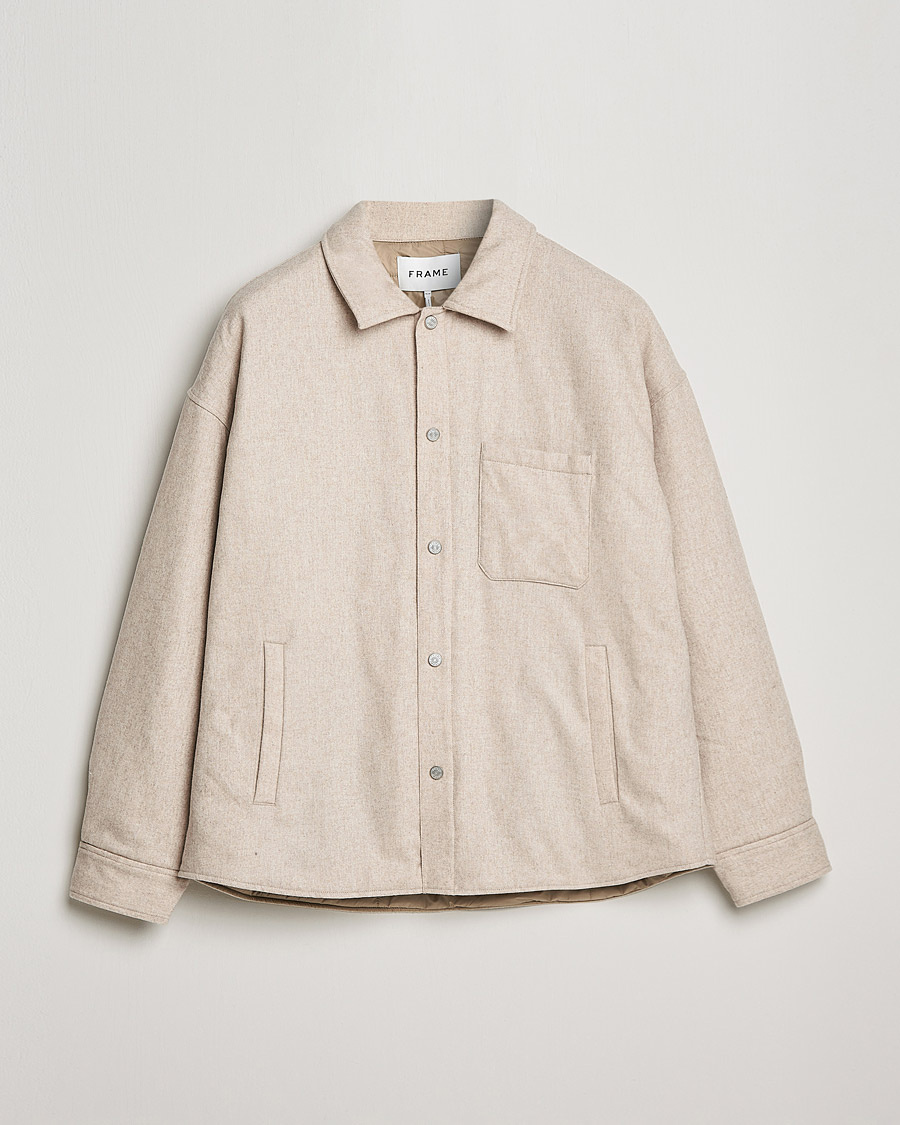 Herren | Neu im Onlineshop | FRAME | Warm Textured Wool/Cashmere Overshirt Deep Fog