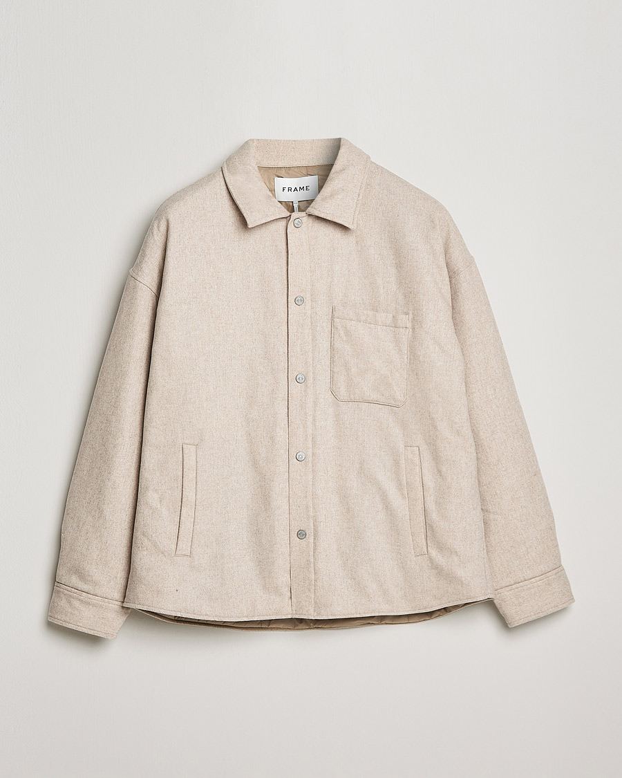 Herren | Hemden | FRAME | Warm Textured Wool/Cashmere Overshirt Deep Fog