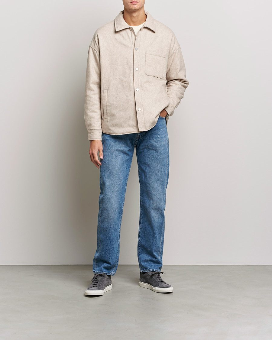 Herren | Hemden | FRAME | Warm Textured Wool/Cashmere Overshirt Deep Fog