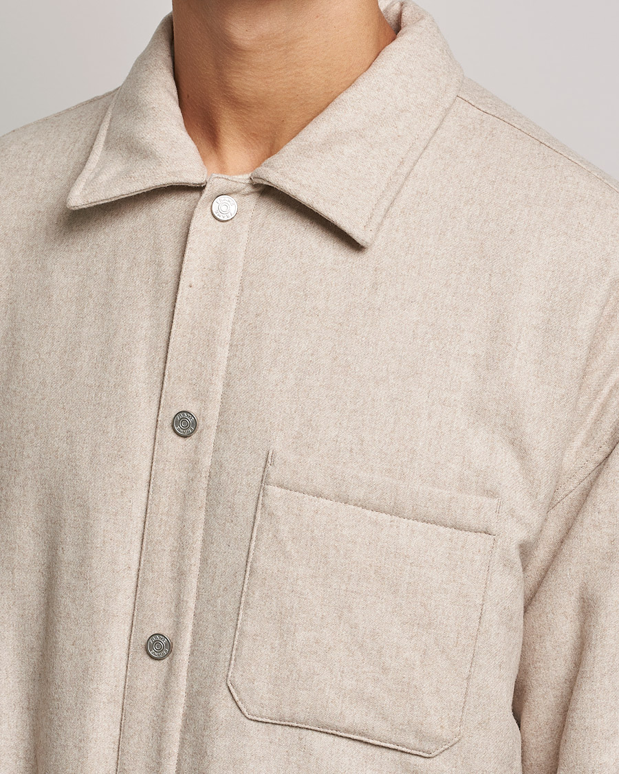 Herren | Hemden | FRAME | Warm Textured Wool/Cashmere Overshirt Deep Fog