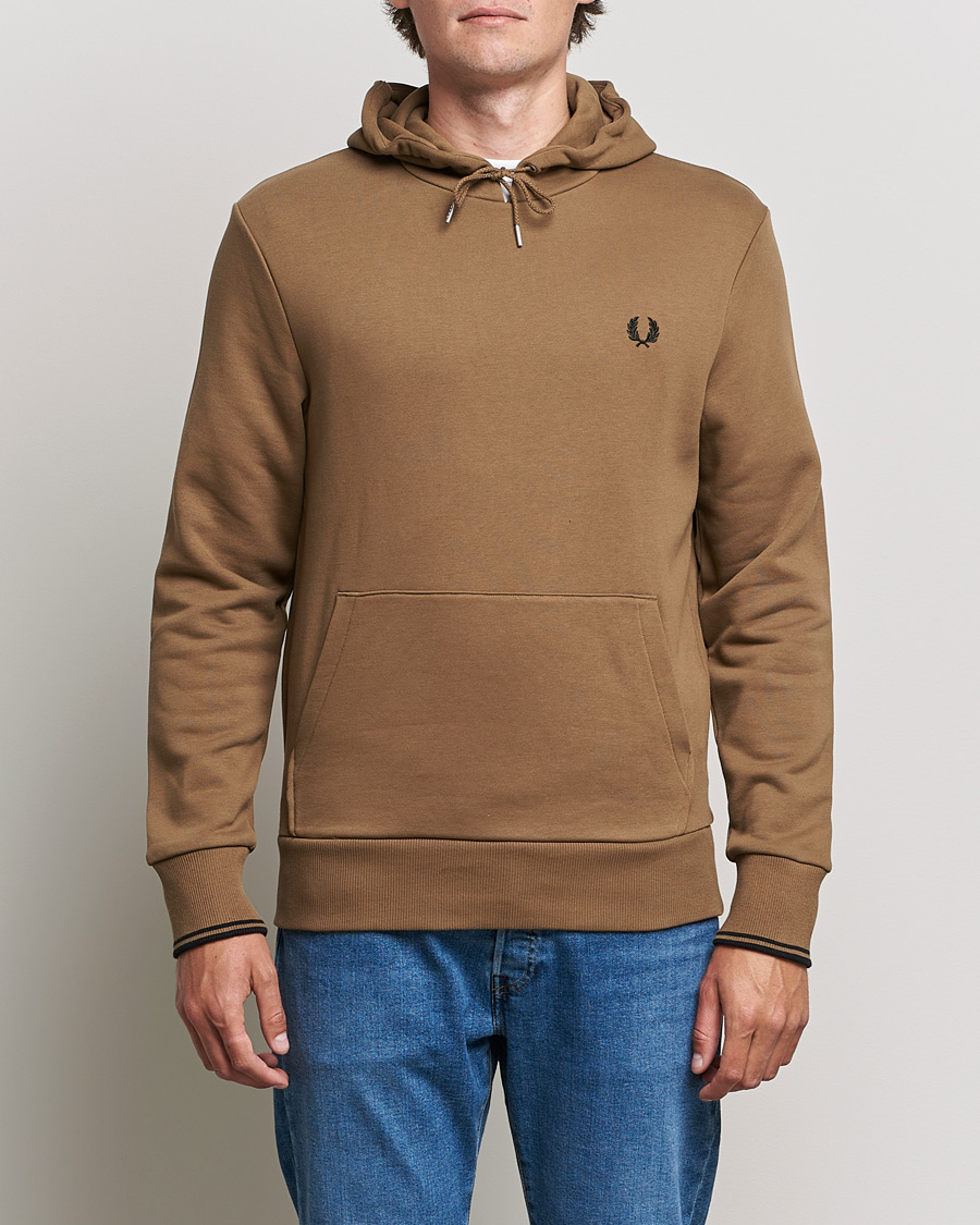 Herren | Pullover | Fred Perry | Twin Tipped Hooded Sweatshirt Shadded Stone
