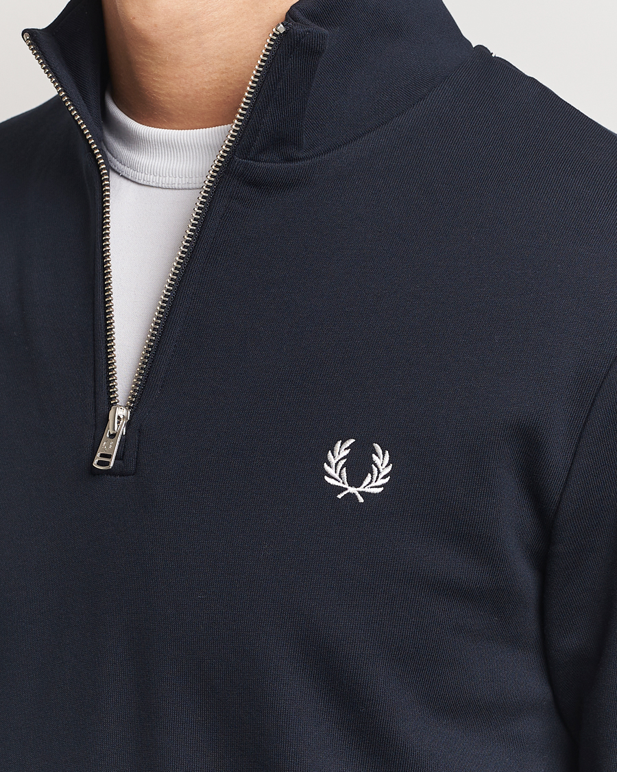 Herren | Pullover | Fred Perry | Half Zip Sweatshirt Navy