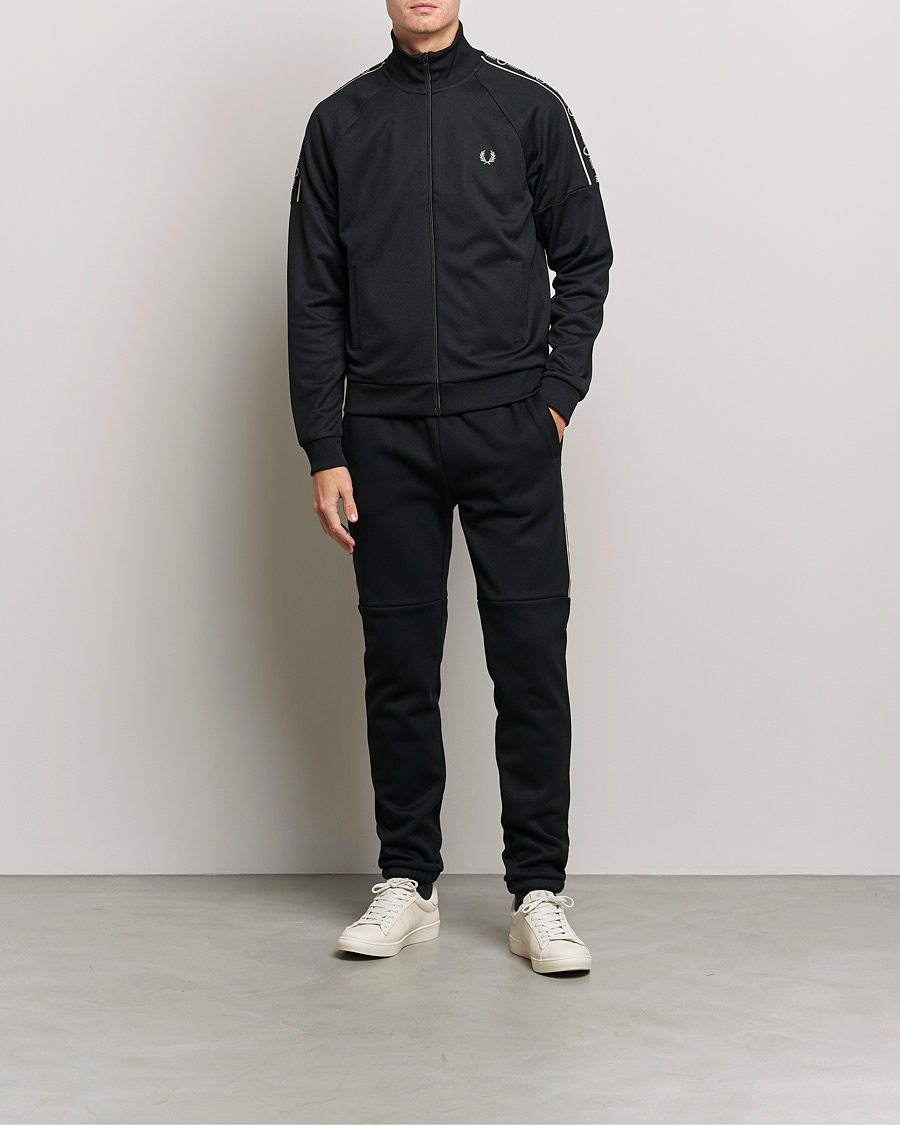 Herren | Kleidung | Fred Perry | Tapped Sleeve Track Jacket Black