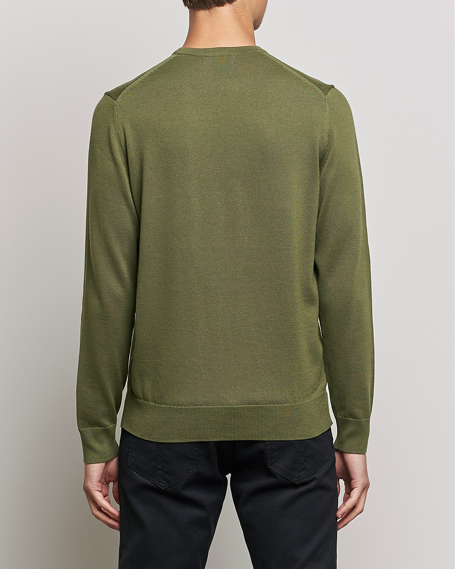 Herren | Pullover | Fred Perry | Classic Crew Neck Jumper Uniform Green