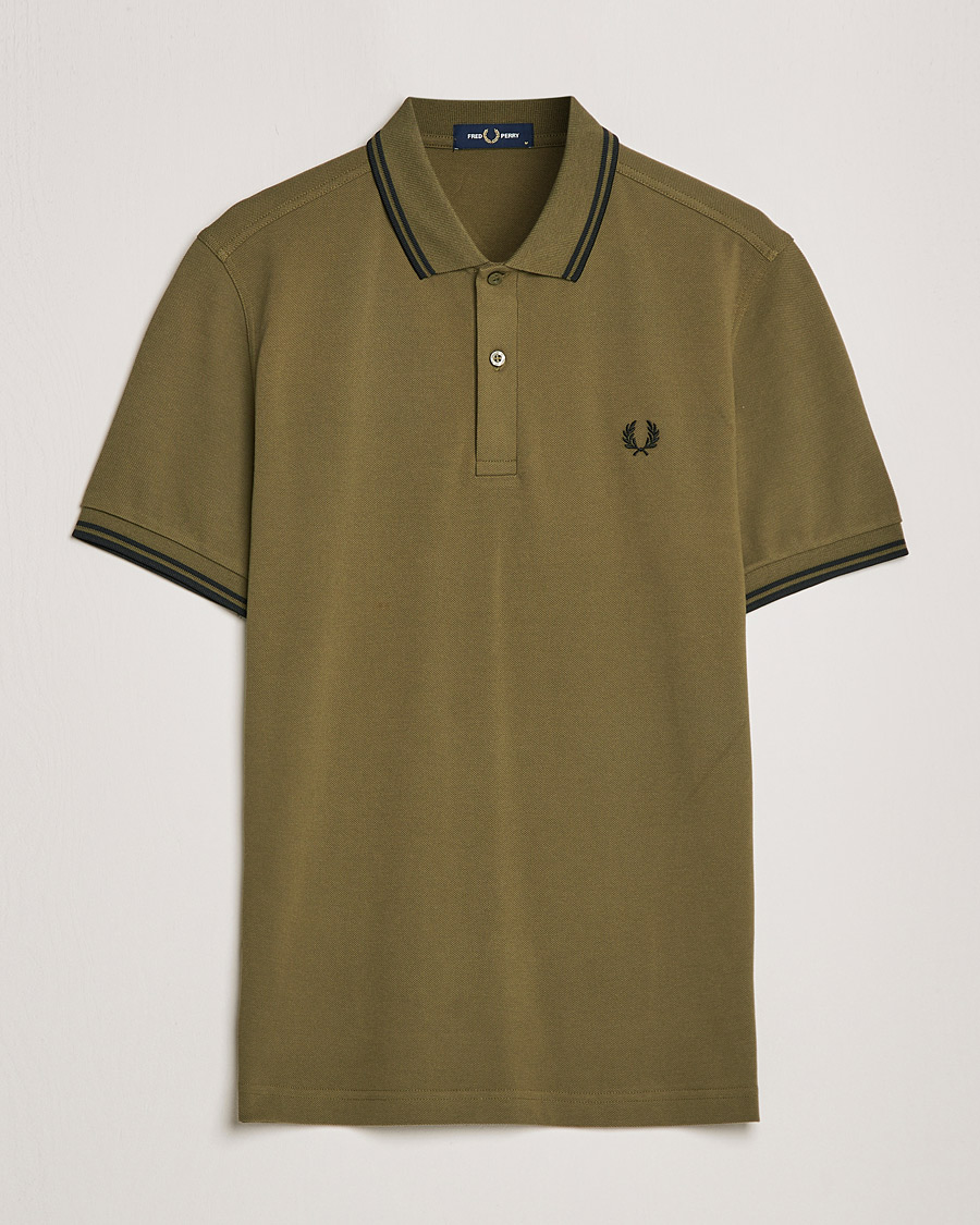 Herren |  | Fred Perry | Twin Tipped Fred Perry Shirt Uniform Green
