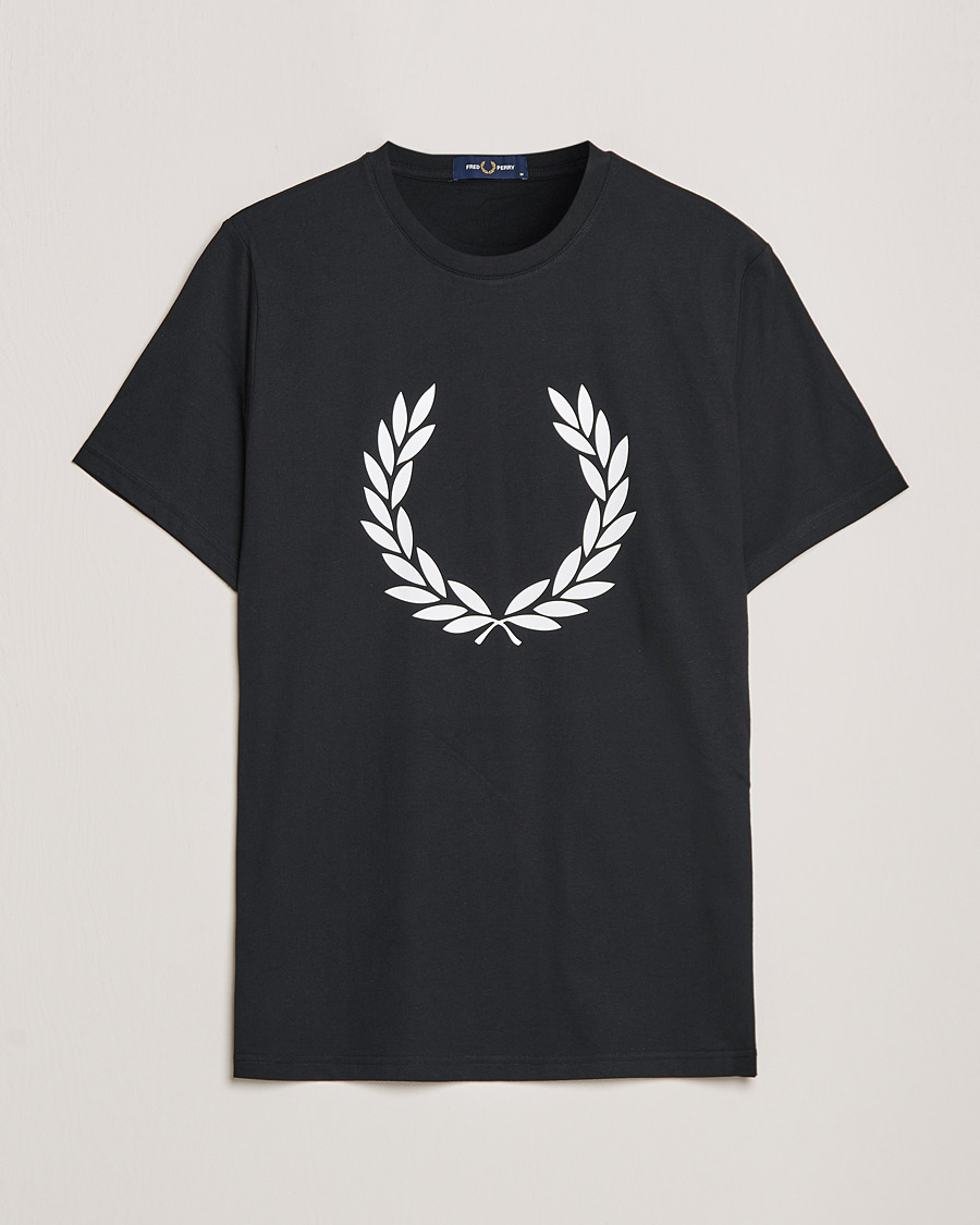 Herren | T-Shirts | Fred Perry | Laurel Wreath T-Shirt Black