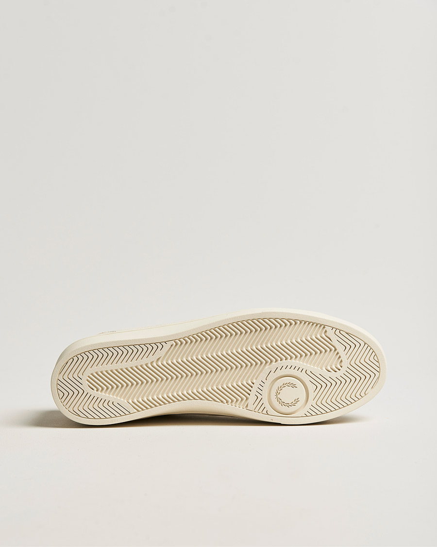 Herren | Fred Perry Spencer Tumbled Leather Sneaker Ecru | Fred Perry | Spencer Tumbled Leather Sneaker Ecru