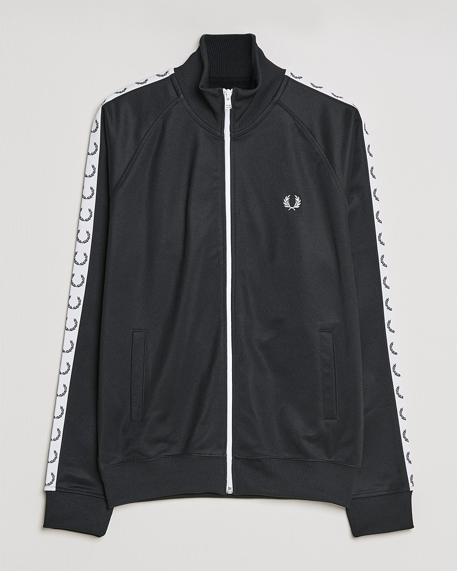 Herren | Pullover | Fred Perry | Taped Track Jacket Black
