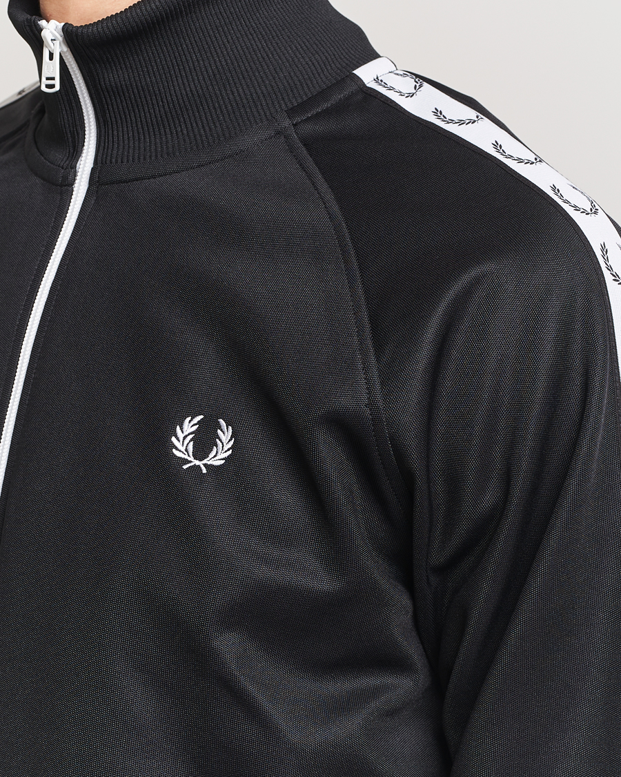 Herren | Pullover | Fred Perry | Taped Track Jacket Black