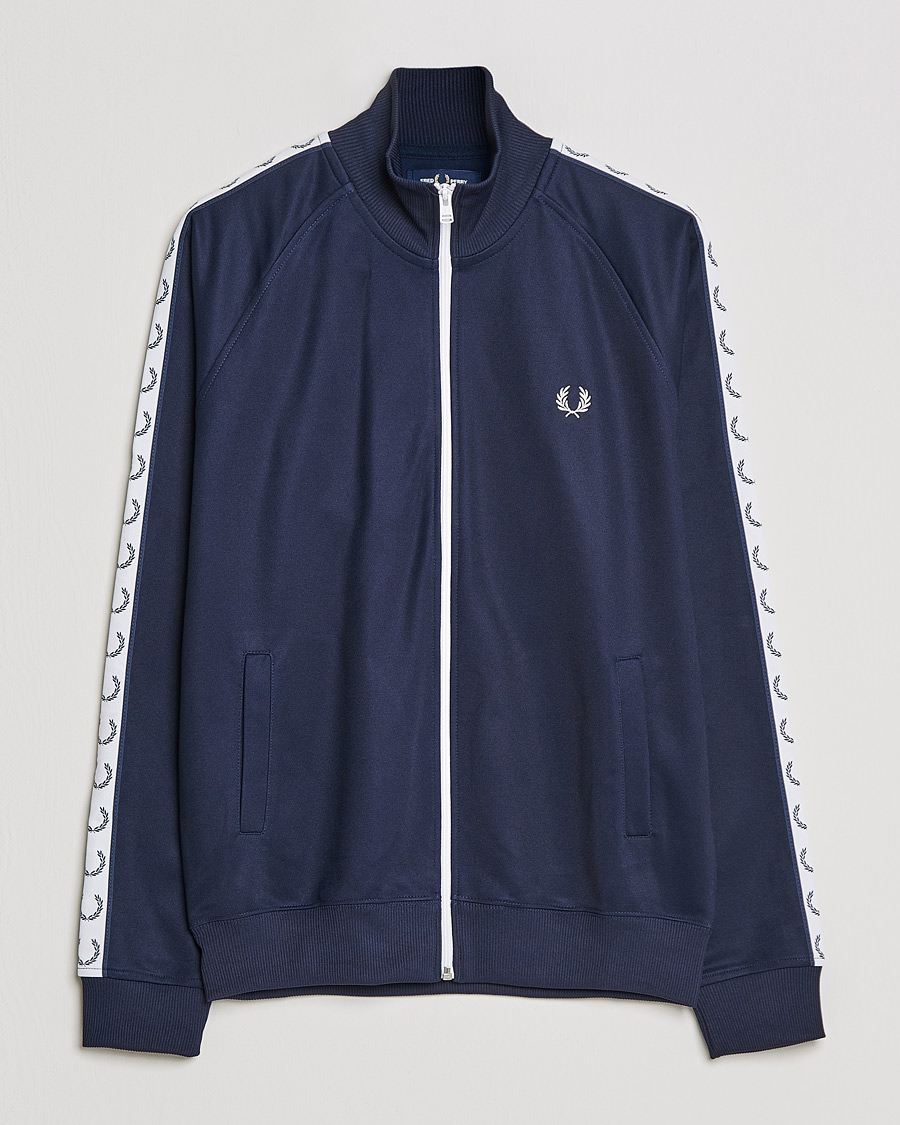 Herren | Pullover | Fred Perry | Taped Track Jacket Carbon blue