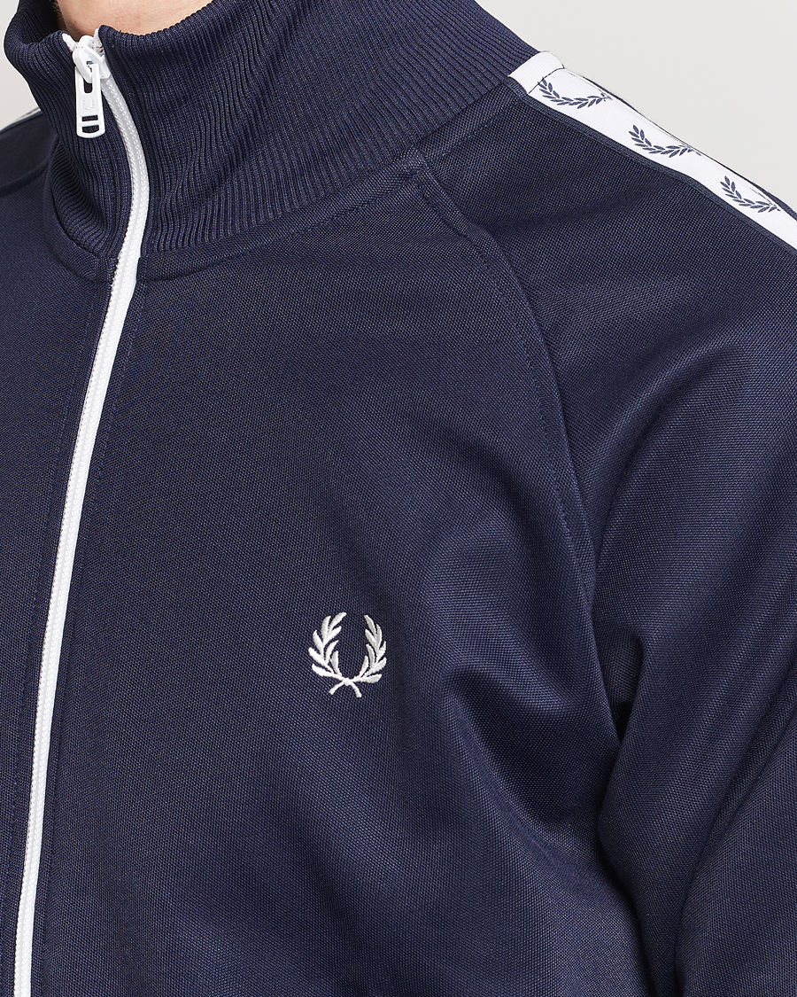 Herren | Pullover | Fred Perry | Taped Track Jacket Carbon blue