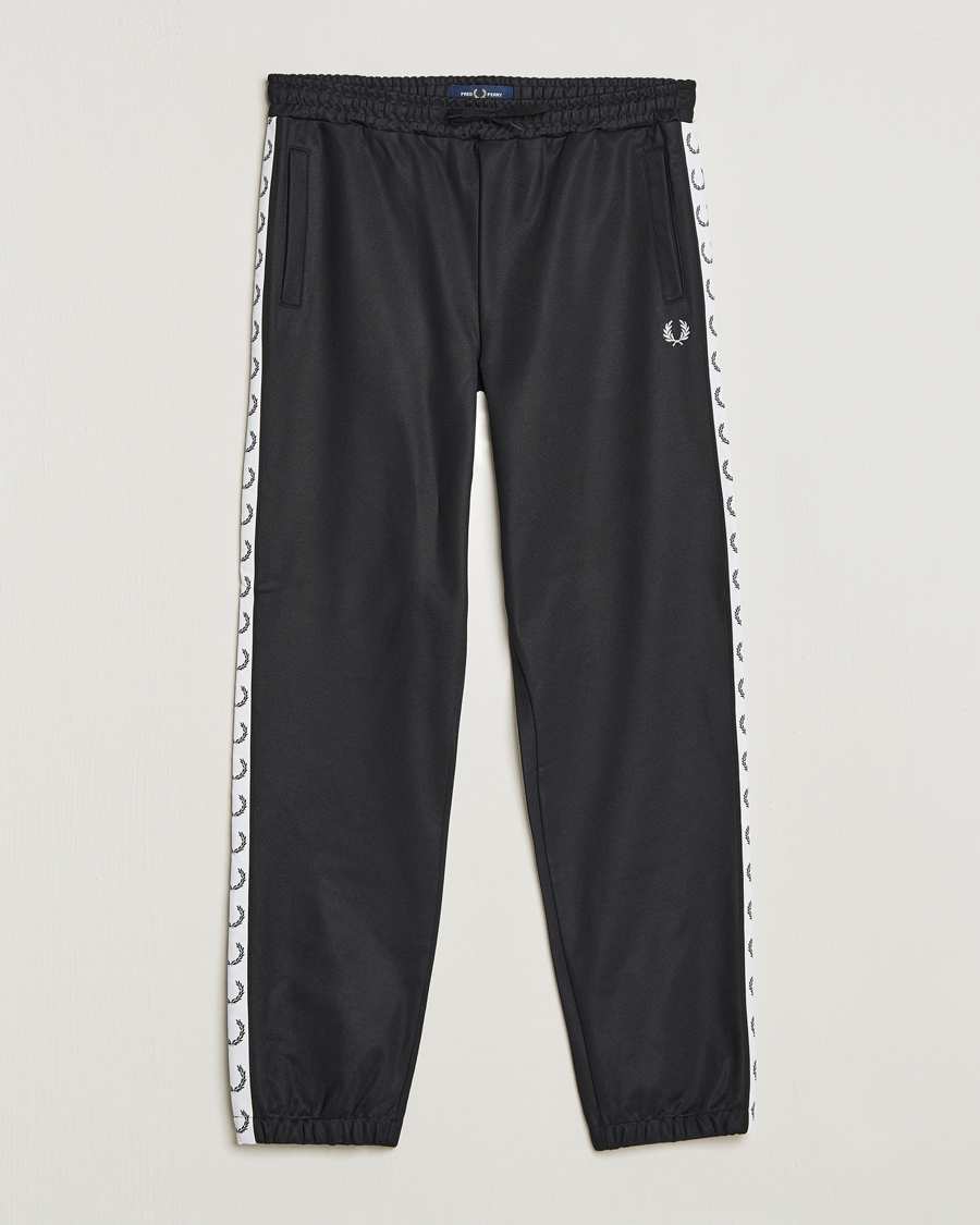 Herren | Hosen | Fred Perry | Taped Track Pants Black