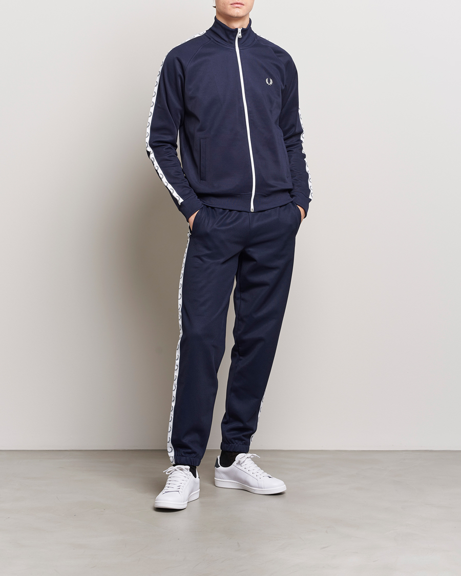 Herren | Hosen | Fred Perry | Taped Track Pants Carbon blue