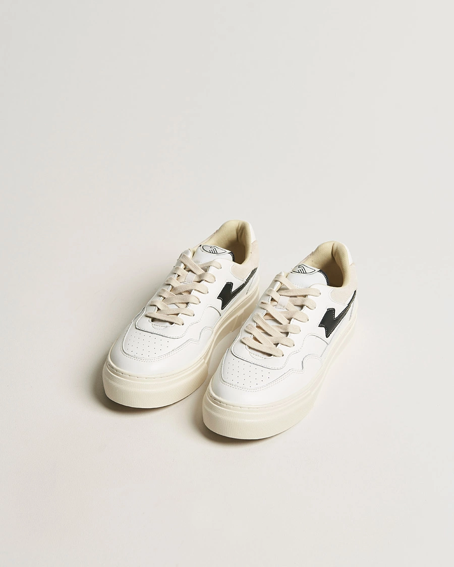 Herren |  | Stepney Workers Club | Pearl S-Strike Leather Sneaker White/Black