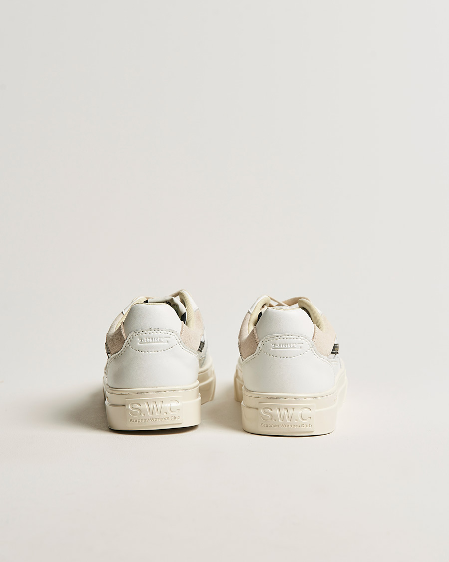Stepney Workers Club Pearl S Strike Leather Sneaker White Black