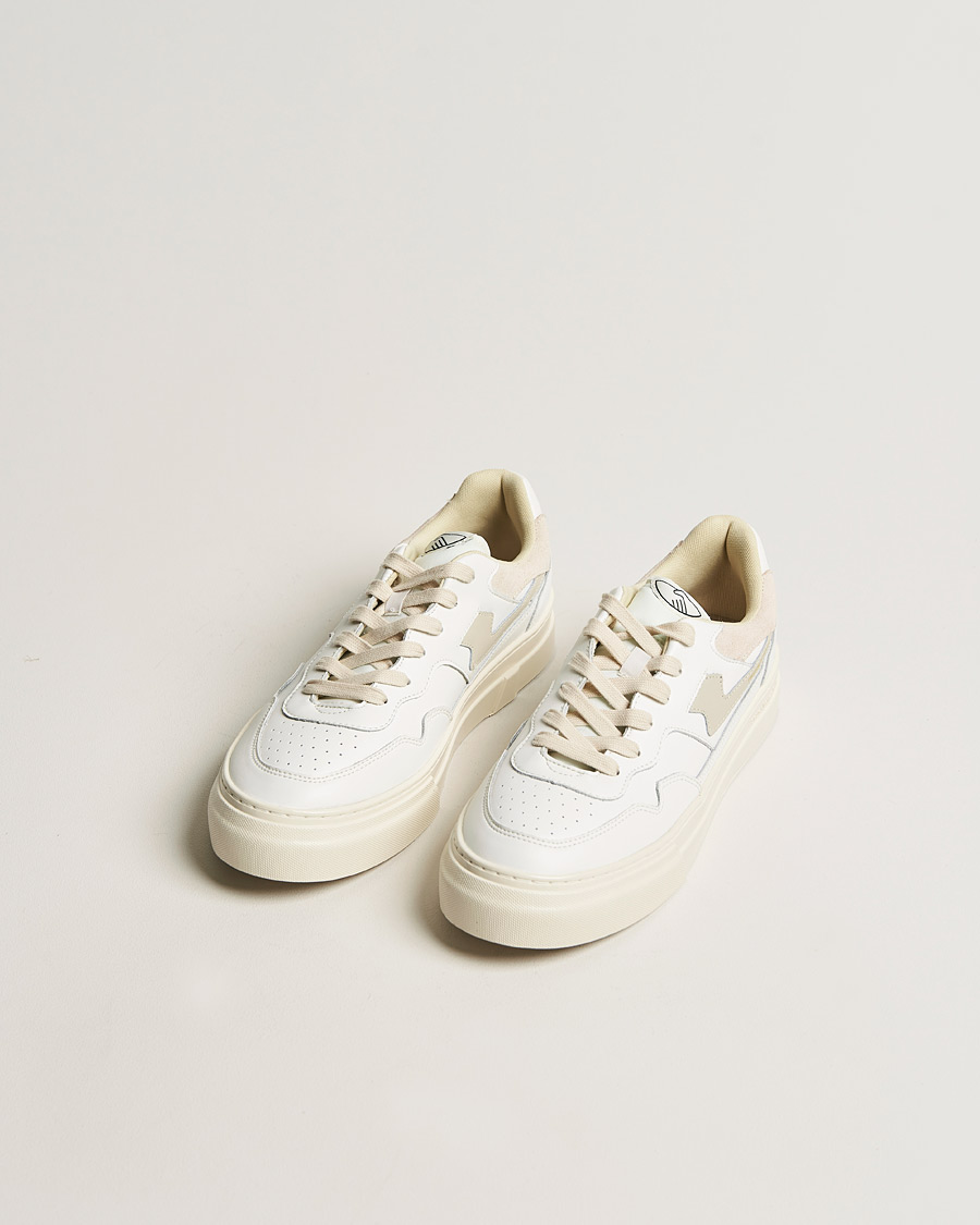 Herren |  | Stepney Workers Club | Pearl S-Strike Leather Sneaker White/Putty