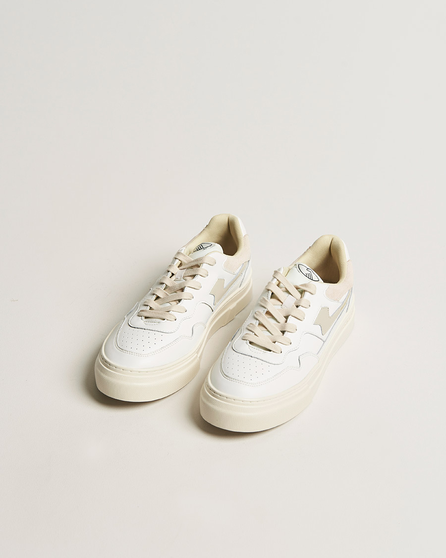 Herren | Stepney Workers Club | Stepney Workers Club | Pearl S-Strike Leather Sneaker White/Putty