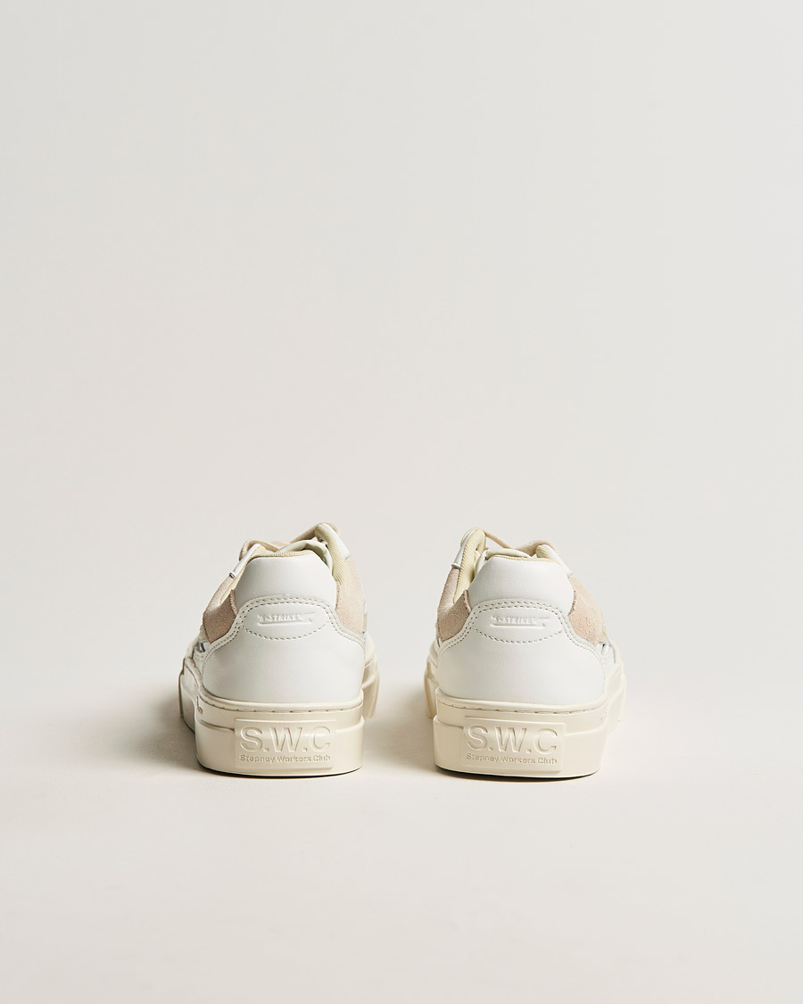 Herren | Stepney Workers Club Pearl S-Strike Leather Sneaker White Putty | Stepney Workers Club | Pearl S-Strike Leather Sneaker White Putty