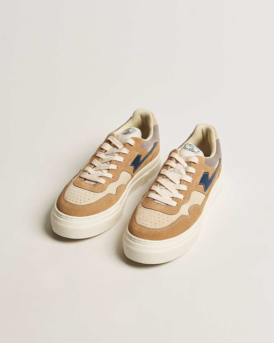 Herren |  | Stepney Workers Club | Pearl S-Strike Suede Sneaker Earth/Navy