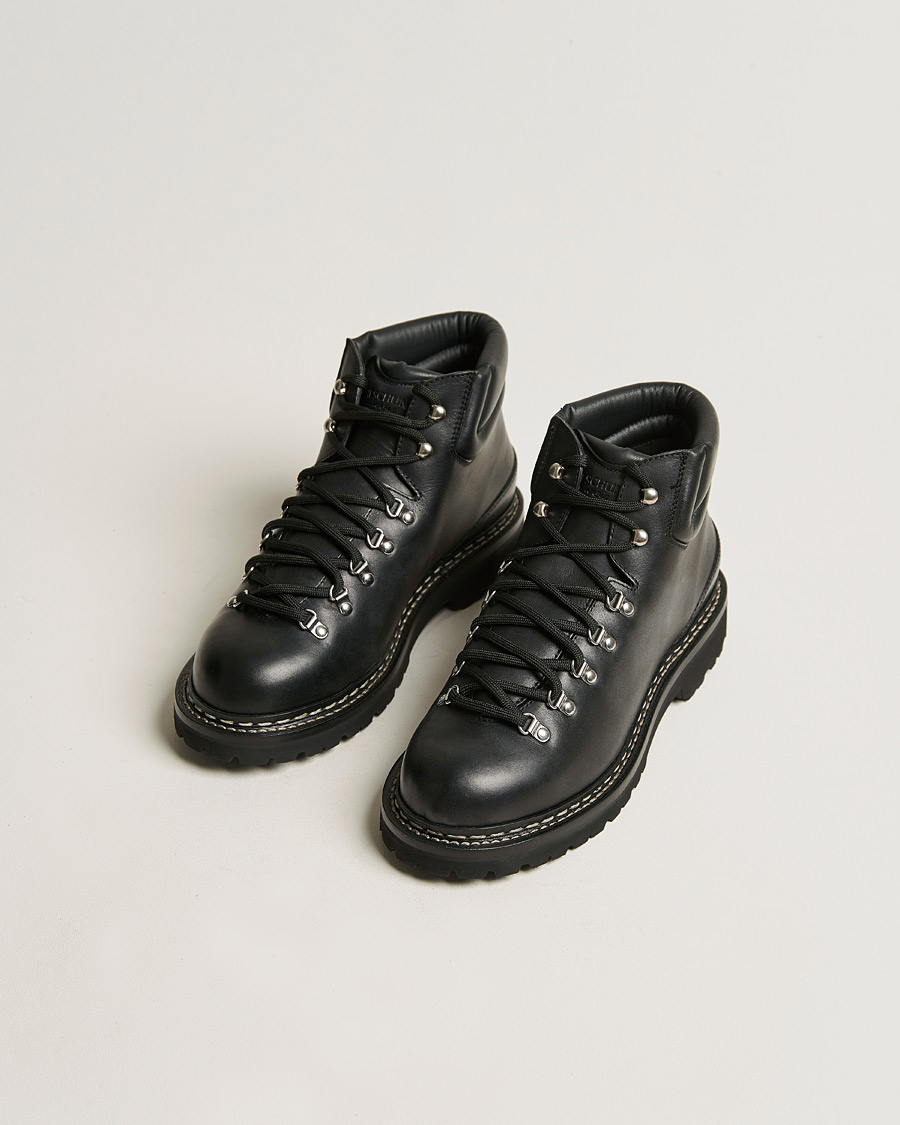Herren | Schwarze Stiefel | Heschung | Vanoise Leather Hiking Boot Black