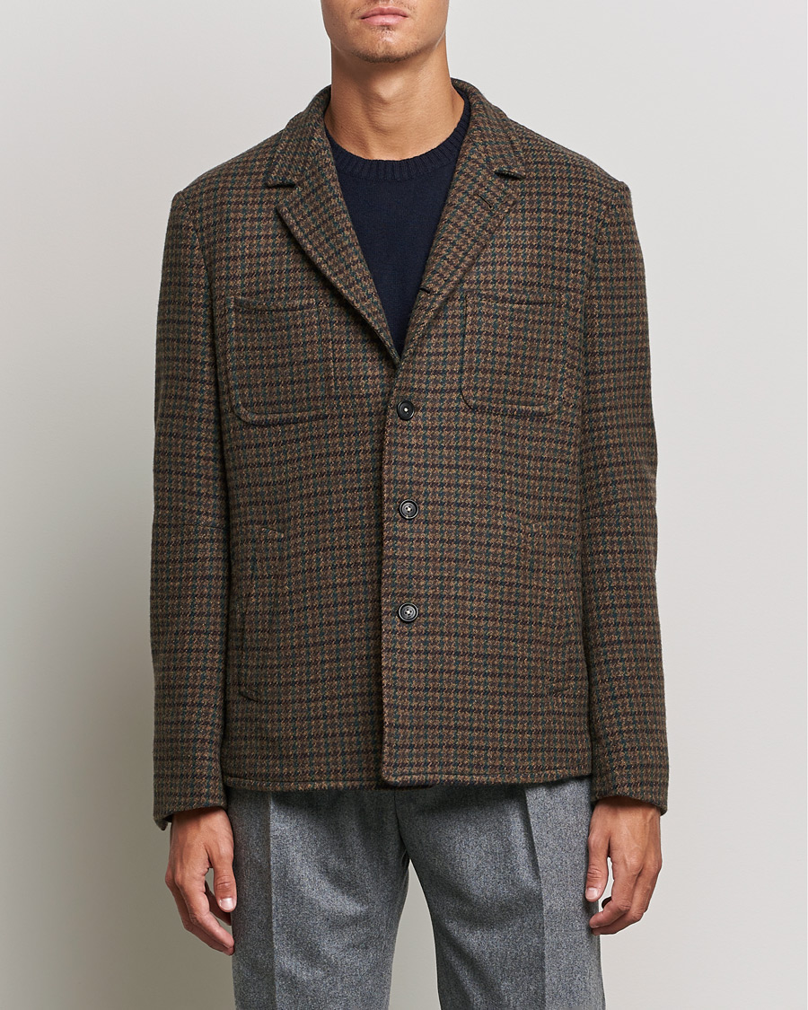 Herren | Massimo Alba | Massimo Alba | Soft Tweed Jacket Bosco Check