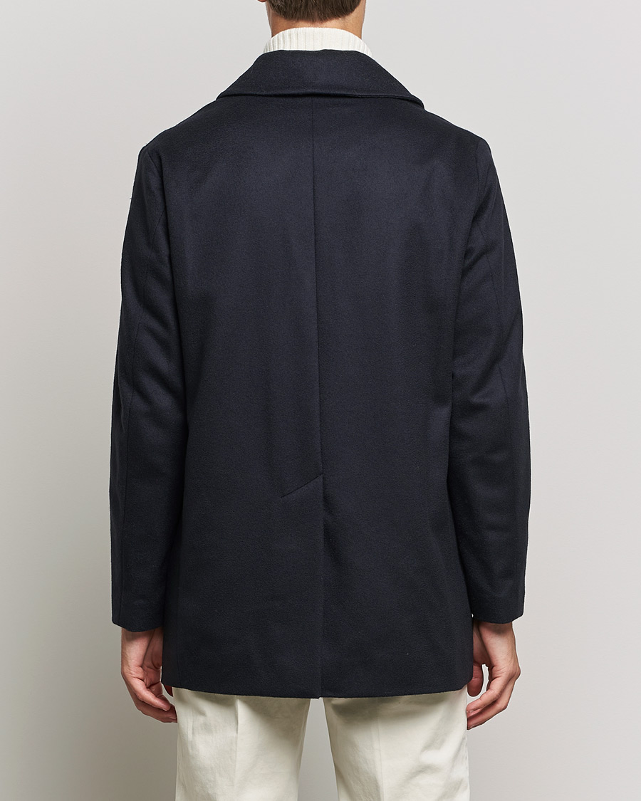 Herren | Jacken | Mackintosh | Dalton Wool/Cashmere Peacoat Navy
