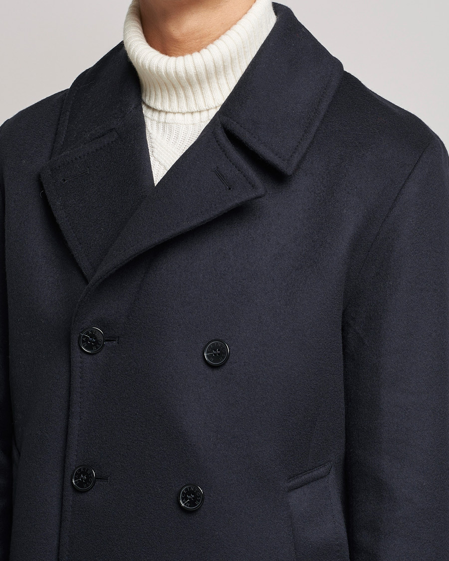 Herren | Jacken | Mackintosh | Dalton Wool/Cashmere Peacoat Navy