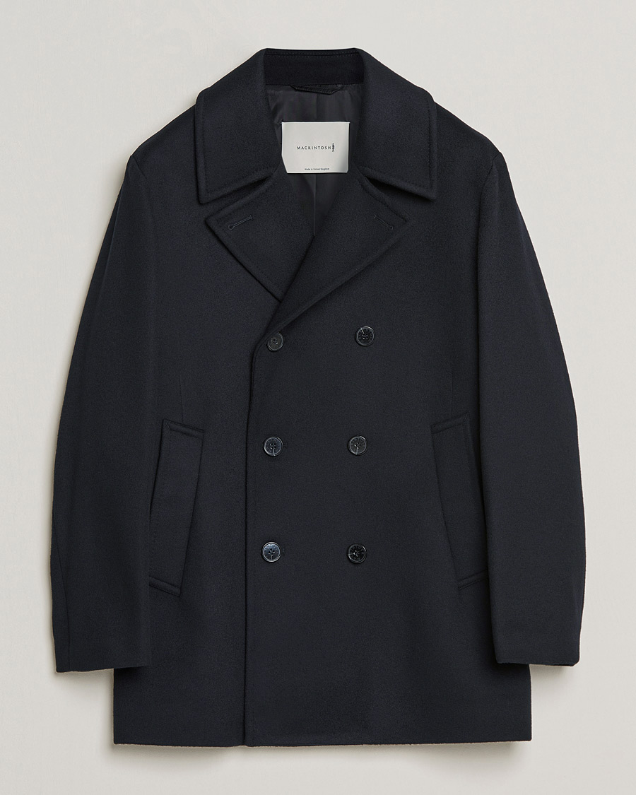Herren | Jacken | Mackintosh | Dalton Wool/Cashmere Peacoat Black