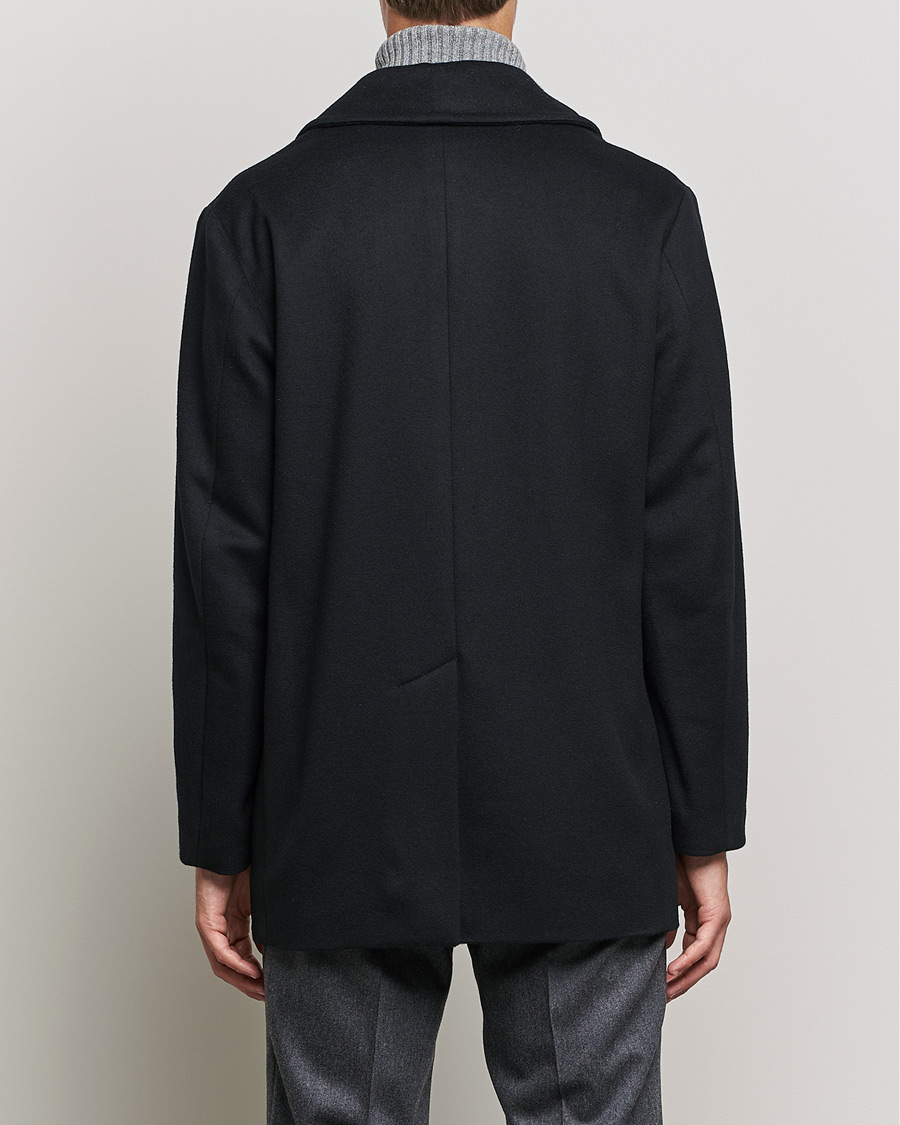 Herren | Jacken | Mackintosh | Dalton Wool/Cashmere Peacoat Black