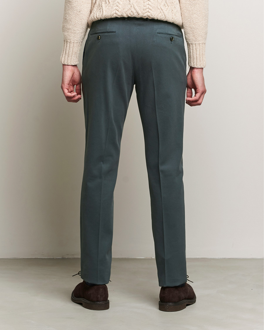 Herren | Hosen | PT01 | Slim Fit Pleated Cotton Stretch Chinos Dark Grey
