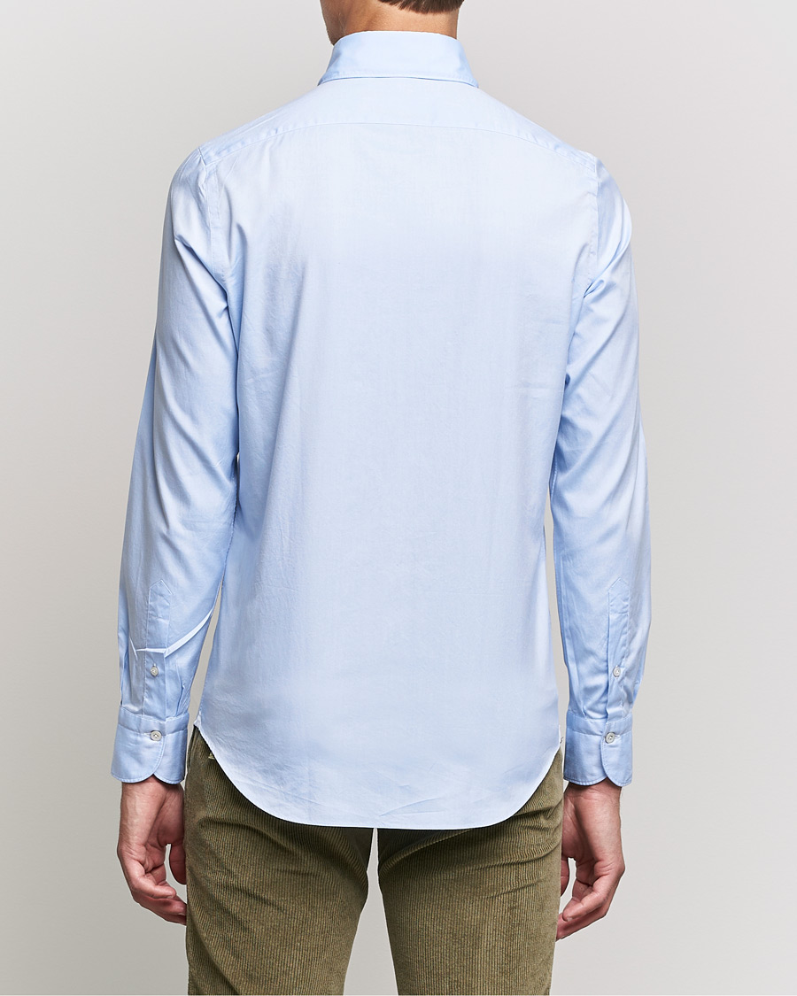 Herren | Oxfordhemden | Finamore Napoli | Tokyo Slim Oxford Button Down Shirt Light Blue