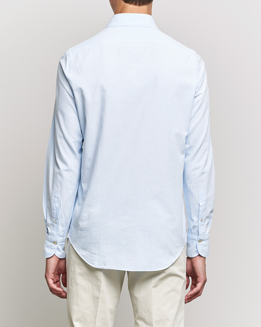 Herren | Hemden | Finamore Napoli | Tokyo Slim Original Chambray Shirt Light Blue