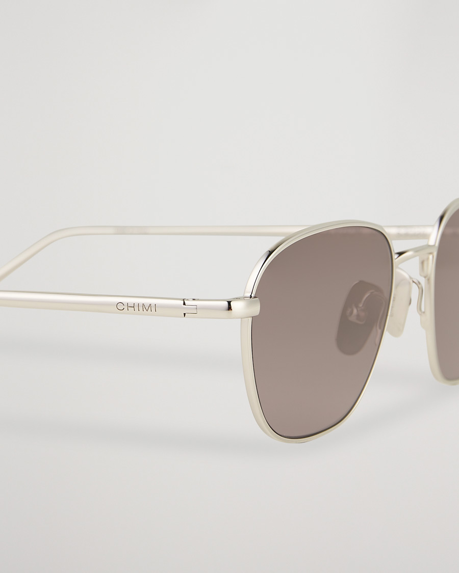 Herren | CHIMI Polygon Sunglasses Silver/Grey | CHIMI | Polygon Sunglasses Silver/Grey