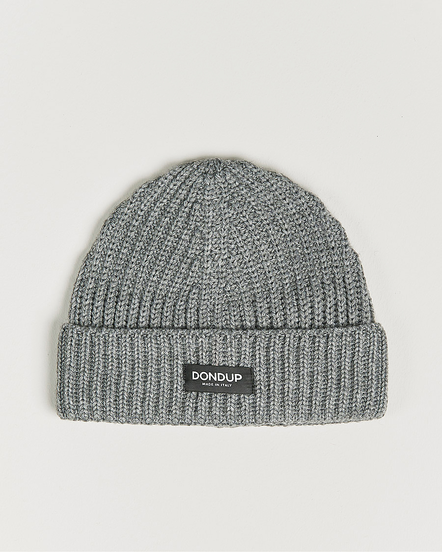 Herren | Dondup Ribbed Beanie Light Grey | Dondup | Ribbed Beanie Light Grey