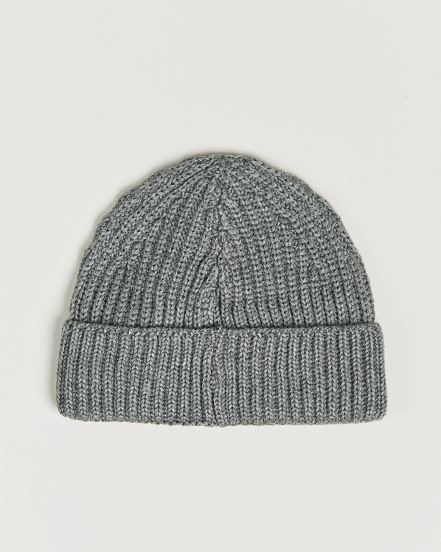 Herren | Dondup Ribbed Beanie Light Grey | Dondup | Ribbed Beanie Light Grey