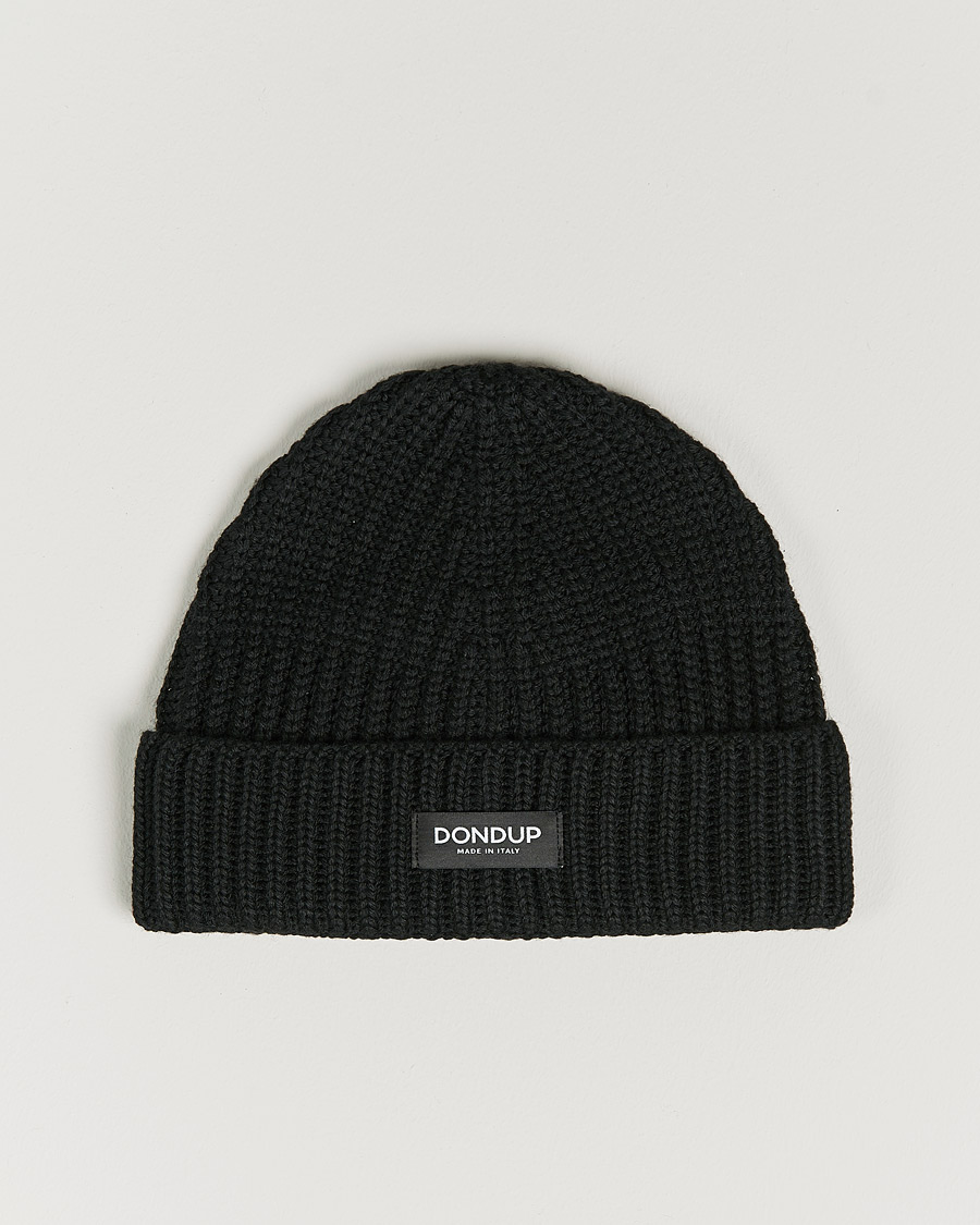 Herren | | Dondup | Ribbed Beanie Black