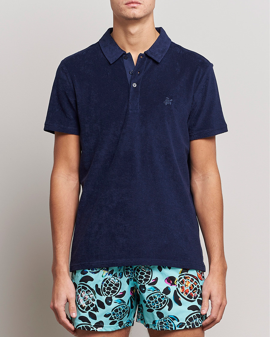 Herren | Hemden | Vilebrequin | Phoenix Terry Shirt Bleu Marine