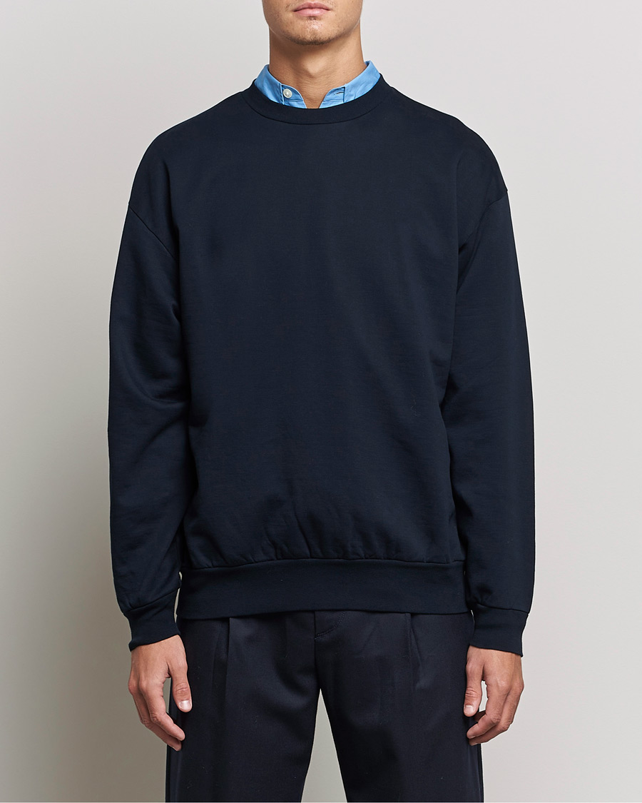 Herren | Pullover | Auralee | High Gauge Sweatshirt Navy