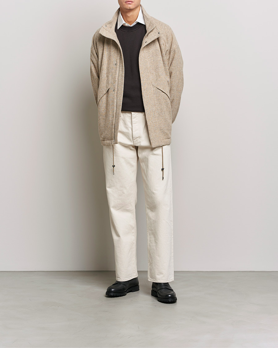Herren | Jacken | Auralee | Light Tweed Zip Blouson Beige