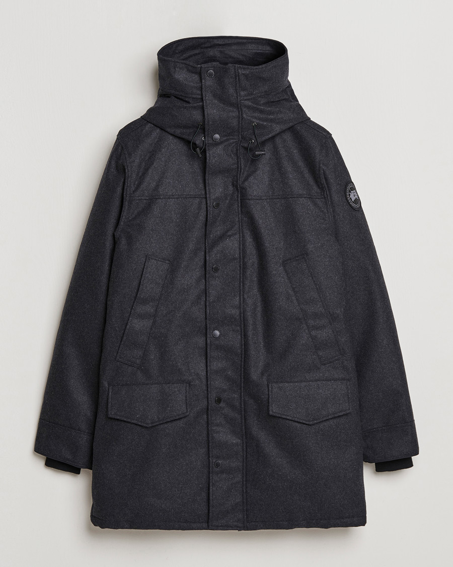 Herren | Jacken | Canada Goose Black Label | Canada Goose Langford Wool Parka Carbon Melange