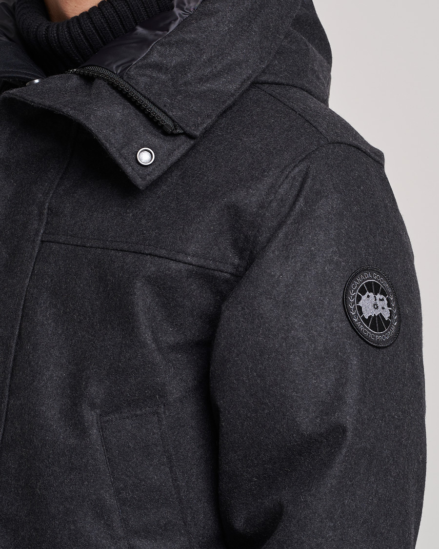 Herren | Jacken | Canada Goose Black Label | Canada Goose Langford Wool Parka Carbon Melange