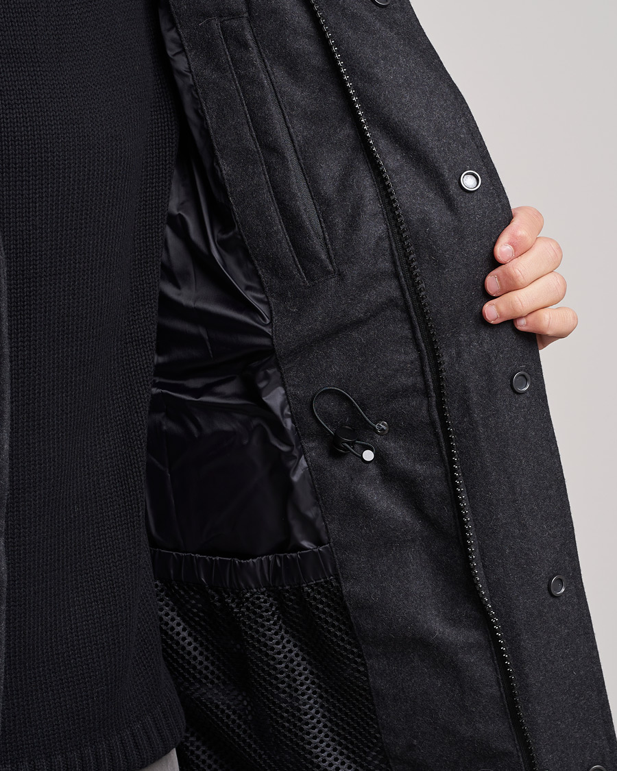 Herren | Jacken | Canada Goose Black Label | Canada Goose Langford Wool Parka Carbon Melange